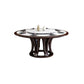 Pedestal Dining Table Convertible Dining Table for Dining Room Clearhalo 'Dining Tables & Seating' 'Dining Tables' 'dining_table' 'furn' 'furn_dining_table' 'Furniture' 'Kitchen & Dining Furniture' 1200x1200_0f41bb69-b135-4c3b-9e70-a988452b38a0