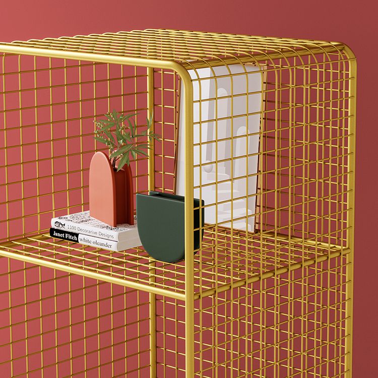 Glam Style Bookshelf Metal Standard Shelf Bookcase for Home Use Clearhalo 'Bookcases' 'furn' 'furn_bookcases' 'Furniture' 'furniture_bookcases' 'Office Furniture' 1200x1200_0f453eee-d5b2-4774-b218-224eab6940f7