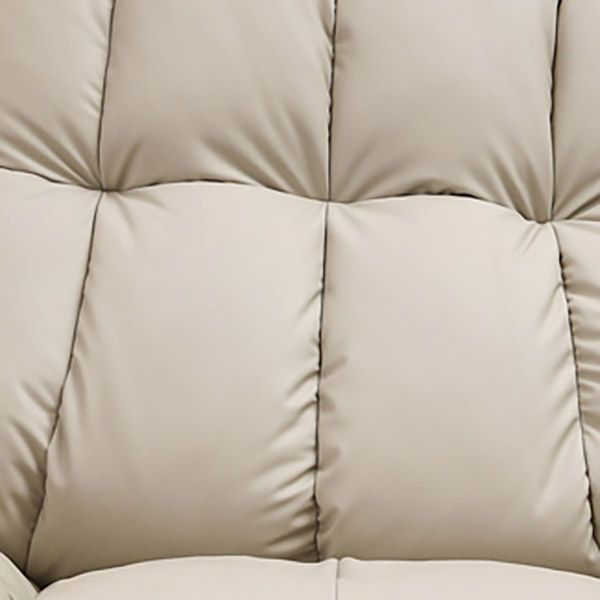 Frame metallico Grower Grower Standard Recliner Solid Color Faux Leather Recliner