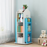 Scandinavian Open Back Standard Bookshelf Engineered Wood Bookcast