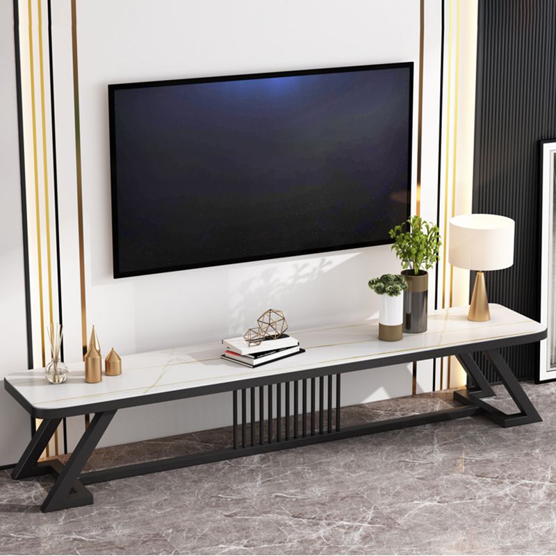 17,72"H tv-standaard moderne stijl witte tv-standaard console voor woonkamer