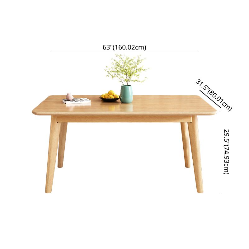 Minimalist Wooden Table Set for 4/6 with Rectangle Table Dining Set for Restaurant Clearhalo 'Dining Room Sets' 'Dining Tables & Seating' 'dining_room_set' 'furn' 'furn_dining_room_set' 'Furniture' 'furniture_dining_room_set' 'Kitchen & Dining Furniture' 'kitchen&dining_furn' 'kitchen' 1200x1200_0f499de4-d5c5-4130-b058-58b859d3d50f