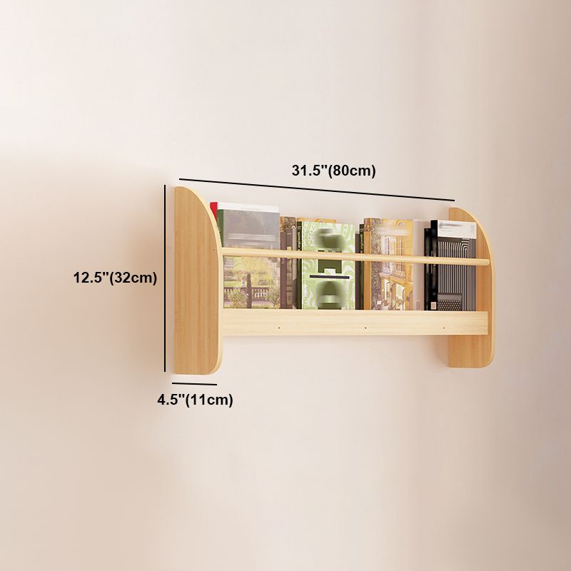 Contemporary Style Bookshelf Wall Mounted Horizontal Bookcase for Home Office Clearhalo 'Bookcases' 'furn' 'furn_bookcases' 'Furniture' 'furniture_bookcases' 'kitchen' 'kitchen_bookcases' 'Living Room Furniture' 'Office Furniture' 1200x1200_0f49b461-c1af-4041-8272-ec96ba365b46