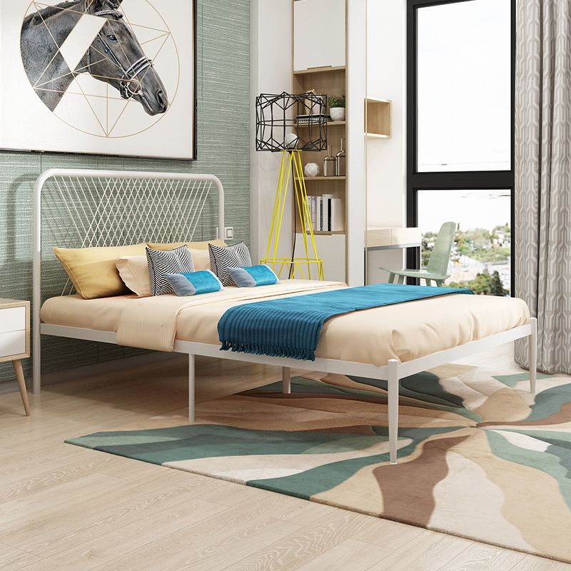 Minimalistisch ijzeren open frame bed luxueus metalen prinsesbed frame