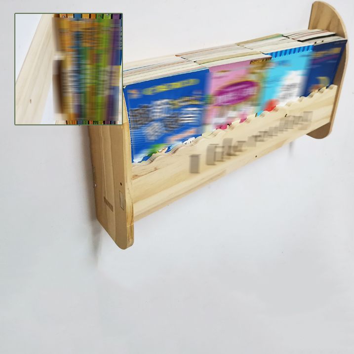 Modern Style Wooden Bookshelf Wall Mounted Shelf Bookcase for Study Room Clearhalo 'Bookcases' 'furn' 'furn_bookcases' 'Furniture' 'furniture_bookcases' 'kitchen' 'kitchen_bookcases' 'Living Room Furniture' 'Office Furniture' 1200x1200_0f501a6d-6c16-4367-ad23-0a607b4c5275