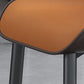 Modern Wingback Side Chair Faux Leather Armless Dining Chairs