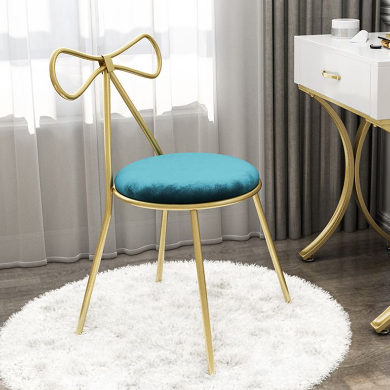 Faux lederen zijstoel Noordse ontwerp Open rug Dining zijstoel