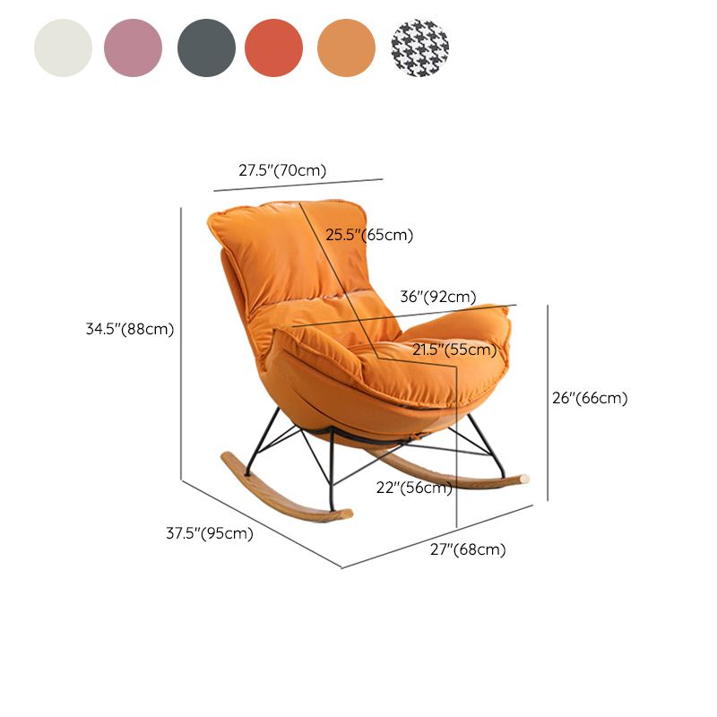 Chaise à bascule de style simple contemporain chaise à bascule unique pour se détendre