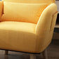 Arms Included Accent Chair Cotton Blend Chair With 4 Legs Base