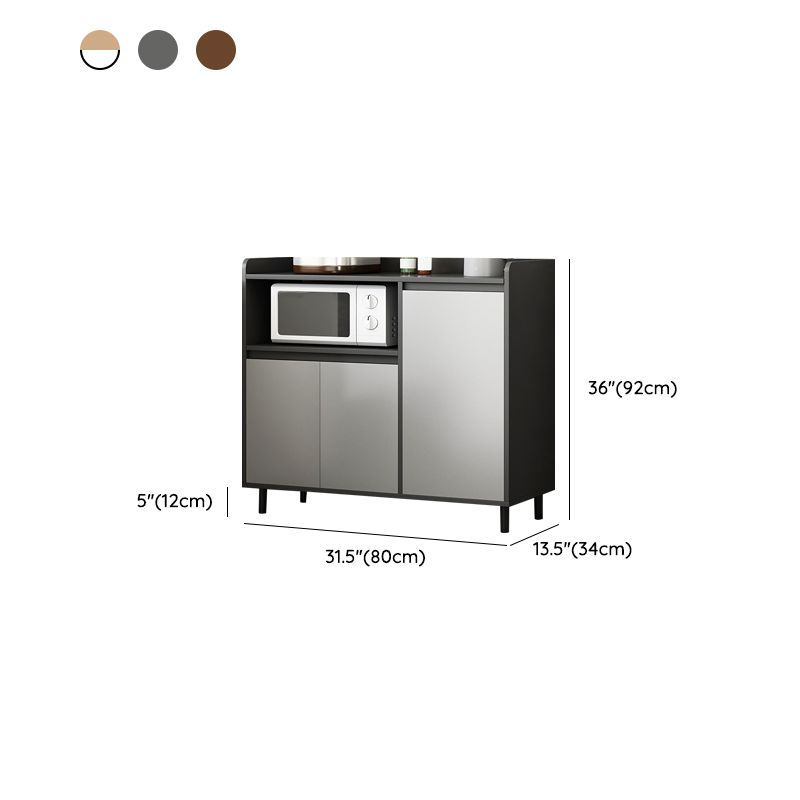 Wood Buffetサイドボードキャビネットを備えたモダンおよびコンテンポラリーサーバー