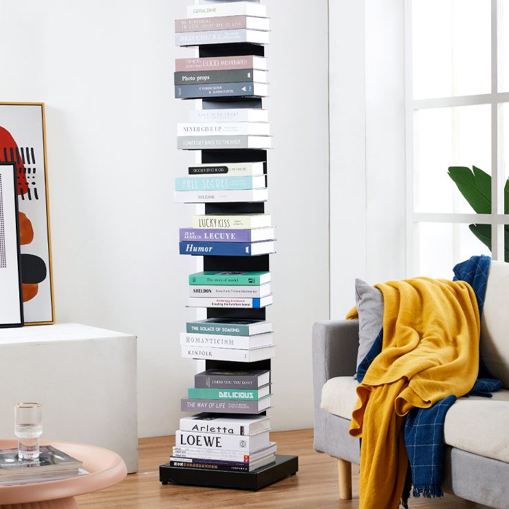 13.78 "W Bibs de bibliothèque contemporain bibliothèque invisible pour la maison de bureau