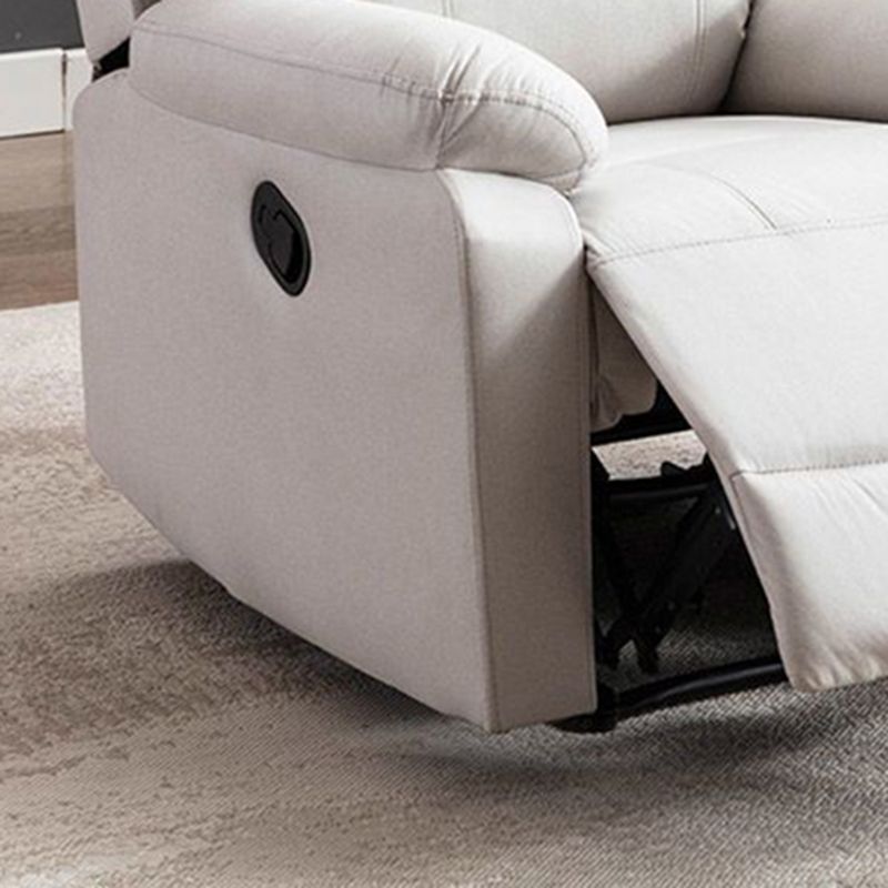 Manial-push terug standaard recliner faux lederen recliner stoel