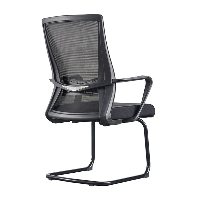 Black Mid-Back Office Chair Mesh Chair with Armrest Desk Chair Clearhalo 'furn' 'furn_office_chair' 'Furniture' 'Office Chairs' 'Office Furniture' 'office_chair' 1200x1200_0f58ae05-2b7e-47a0-93f9-c6914fa3aff8
