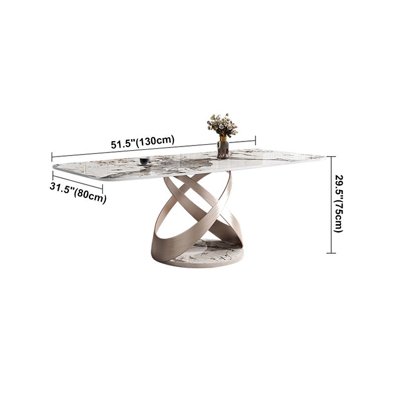 Traditional Luxury Rectangle Dining Table Stone Pedestal Dining Room Collection Clearhalo ' dining_table' 'Dining Tables & Seating' 'Dining Tables' 'furn' 'furn_dining_table' 'Furniture' 'furniture_dining_table' 'Kitchen & Dining Furniture' 'kitchen&dining_furn' 'kitchen' 'kitchen_dining_table' 1200x1200_0f592f9e-55bb-4e3b-bd06-a4af20200910