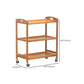 Rolling Kitchen Trolley Rectangular Bamboo Wooden Prep Table Clearhalo 'furn' 'furn_kitchen_islands_carts' 'Furniture' 'Kitchen & Dining Furniture' 'Kitchen Islands & Carts' 'kitchen_islands_carts' 1200x1200_0f59a147-978b-4aff-97df-3a5d39b21032