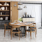 Juego de comedor moderno 1/2/7 PCS Mesa de comedor redonda con sillas de bocina de vaca
