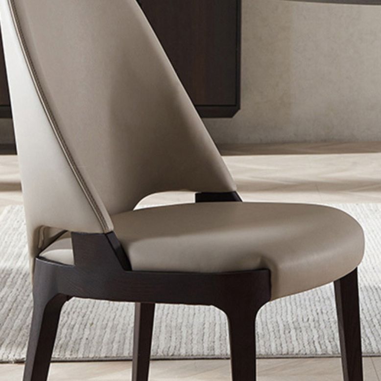 Sedia da pranzo industriale senza braccioli imbottita Sedia laterale per interni