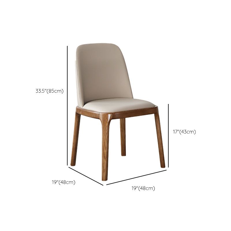Table à manger ronde Ensemble 1/4/5/7 PCS Table à manger en bois massif et chaises arrière solides