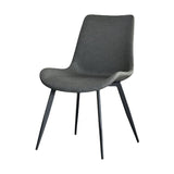 Contemporary Style Faux Leather Dining Chairs with 4 Black Finish Legs Armless Chairs Clearhalo ' kitchen&dining_furn' 'Dining Chairs' 'Dining Tables & Seating' 'dining_chair' 'furn' 'furn_dining_chair' 'Furniture' 'furniture_dining_chair' 'Kitchen & Dining Furniture' 'kitchen' 1200x1200_0f5d3584-a6b8-4fbd-a377-6ad35111b776