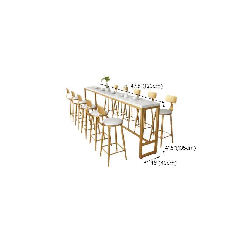 Rectangle White Solid Wood Table Trestle Base Dining Table for Kitchen Living Room Clearhalo 'Bar Furniture' 'Bar Tables' 'bar_tables' 'furn' 'furn_bar_tables' 'Furniture' 'Kitchen & Dining Furniture' 1200x1200_0f5f0119-de6e-499e-a8a5-3ba2792af3ce