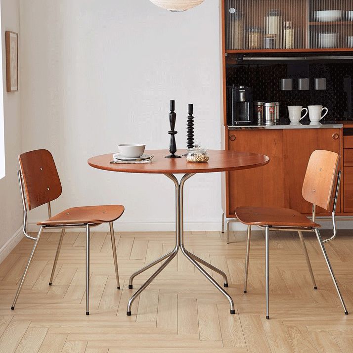 Contemporary Round 4-foot Home Furniture Solid Wood Dining Room Collection Clearhalo ' dining_table' 'Dining Tables & Seating' 'Dining Tables' 'furn' 'furn_dining_table' 'Furniture' 'furniture_dining_table' 'Kitchen & Dining Furniture' 'kitchen&dining_furn' 'kitchen' 'kitchen_dining_table' 1200x1200_0f6091dd-277e-4dce-adec-e2fd232a2bdd