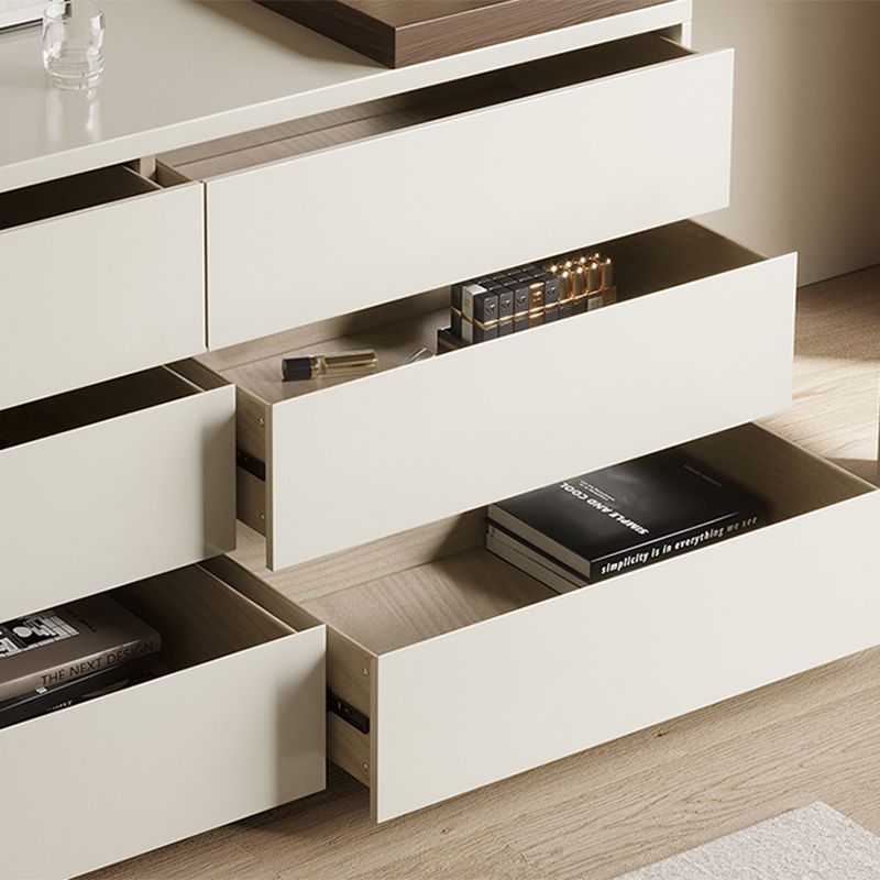 Contemporary With Drawer Solid Wood Mirror White Bedroom Make-up Vanity