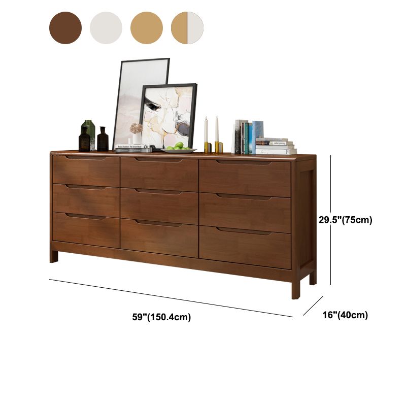 Coffre de rangement en bois vertical contemporain avec tiroirs pour chambre à coucher