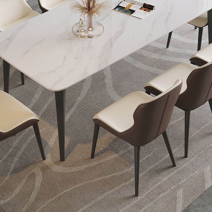 Rectangle Dining Site Table Contemporary Style Stone Furniture with 4 Legs Clearhalo ' dining_table' 'Dining Tables & Seating' 'Dining Tables' 'furn' 'furn_dining_table' 'Furniture' 'furniture_dining_table' 'Kitchen & Dining Furniture' 'kitchen&dining_furn' 'kitchen' 'kitchen_dining_table' 1200x1200_0f621f90-84b5-4744-a311-c20bfaa1f8a0
