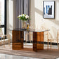 Contemporary Style Clear Tempered Glass Dining Table 2 Legs Table for Dining Room Clearhalo ' dining_table' 'Dining Tables & Seating' 'Dining Tables' 'Furniture' 'furniture_dining_table' 'Kitchen & Dining Furniture' 'kitchen&dining_furn' 'kitchen' 'kitchen_dining_table' 1200x1200_0f623d9f-818d-4d0d-be1d-52c6862596c9