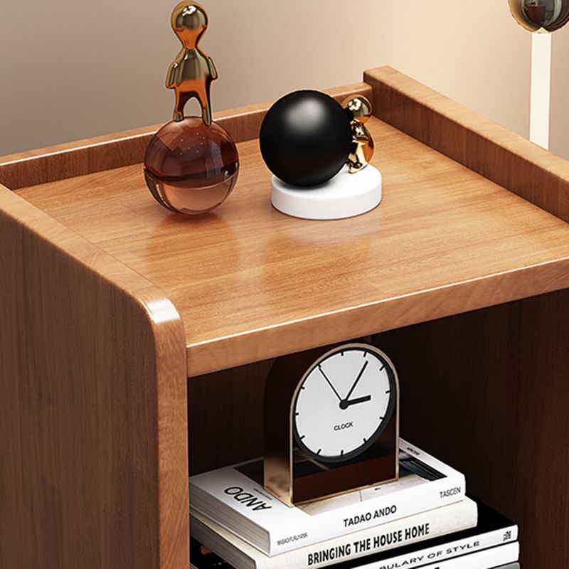 Modern Solid Wood Bookshelf Bookcase Closed Back for Living Room 9.5"W X 39.5"