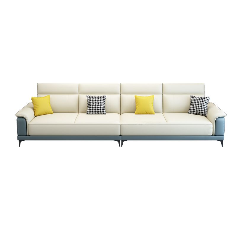 Scandinavian Stain Resistant Sofa & Chaise Pillow Top Arm Sectional