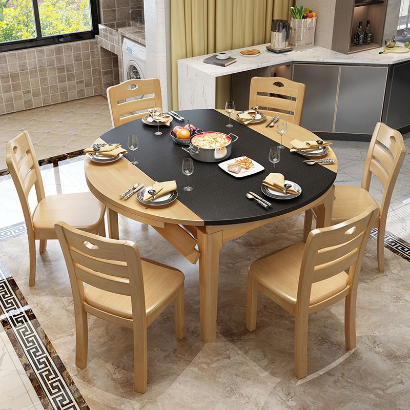 Contemporary Kitchen Dinner Table 4 Legs Extendable Dining Table Clearhalo 'Dining Tables & Seating' 'Dining Tables' 'dining_table' 'furn' 'furn_dining_table' 'Furniture' 'Kitchen & Dining Furniture' 1200x1200_0f670dca-3ecd-4b30-a79d-66bb5e840b97