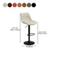 Industrial Bar and Counter Stool Adjustable Height Stool with Pedestal Base in Black Clearhalo 'Bar Furniture' 'Bar Stools' 'bar_stools' 'furn' 'furn_bar_stools' 'Furniture' 'furniture_bar_stools' 'Kitchen & Dining Furniture' 1200x1200_0f6732b2-265f-452f-b25c-0122eeae8d9d