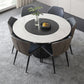 Contemporary Sintered Stone Round Table Set 1/4/7 Pieces Dining Set Clearhalo 'Dining Room Sets' 'Dining Tables & Seating' 'dining_room_set' 'furn' 'furn_dining_room_set' 'Furniture' 'Kitchen & Dining Furniture' 1200x1200_0f6861ca-0bfb-41c6-bb22-a4ce9cef0fa0
