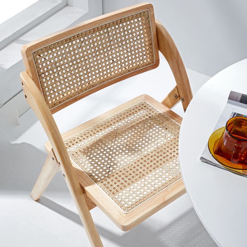 Rubberwood Contemporary Style Chair Open Back Dining Kitchen Single Chair Clearhalo ' kitchen&dining_furn' 'Dining Chairs' 'Dining Tables & Seating' 'dining_chair' 'furn' 'furn_dining_chair' 'Furniture' 'furniture_dining_chair' 'Kitchen & Dining Furniture' 'kitchen' 1200x1200_0f69e479-0832-4054-b4b4-4acc4981bad1