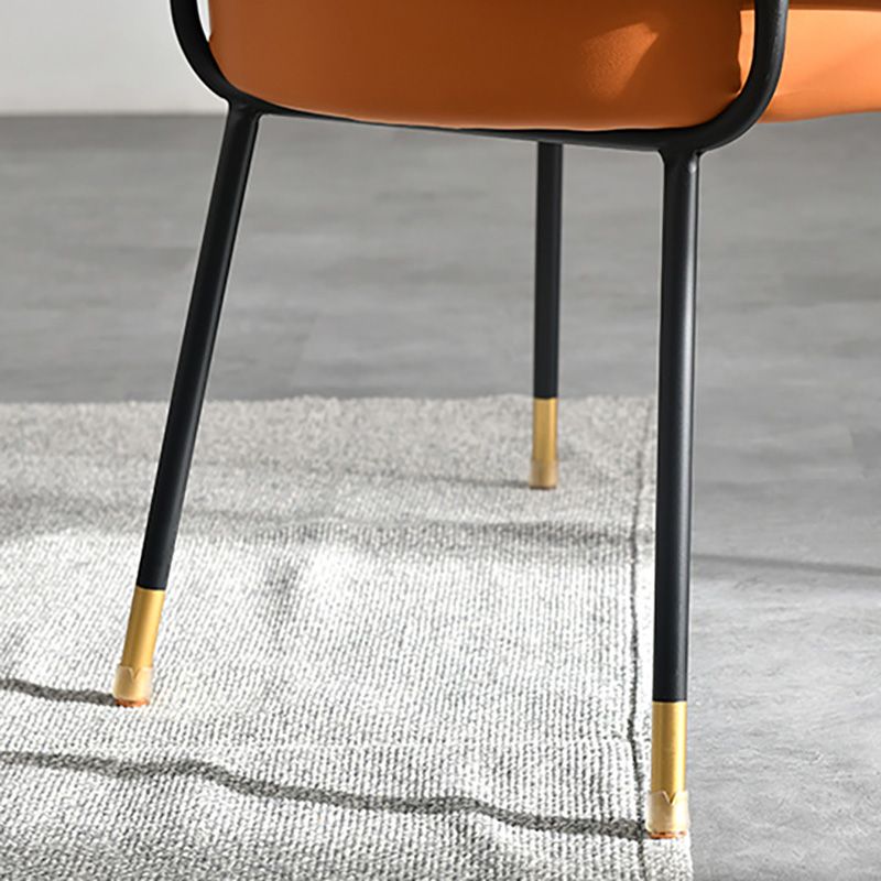 Nordic Dining Chairs Parsons Arm Chair for Kitchen with Metal Legs Clearhalo ' kitchen&dining_furn' 'Dining Chairs' 'Dining Tables & Seating' 'dining_chair' 'furn' 'furn_dining_chair' 'Furniture' 'furniture_dining_chair' 'Kitchen & Dining Furniture' 'kitchen' 1200x1200_0f6a2c23-41f6-4695-ad00-d1dd4ecdcbb2