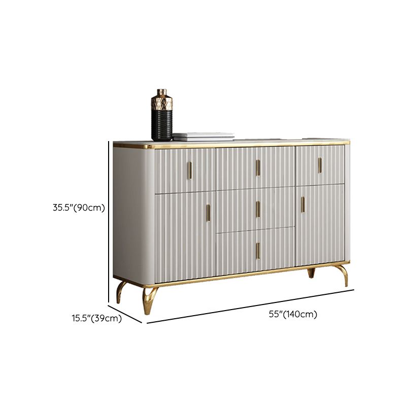 Contemporary Glam Combo Dresser Horizontal Storage Chest Dresser for Home Office Clearhalo 'Bedroom Furniture' 'Dressers & Chests' 'dressers_chests' 'furn' 'furn_dressers_chests' 'Furniture' 1200x1200_0f6c0b56-373d-4b2a-b89a-e9a33b61b3cb
