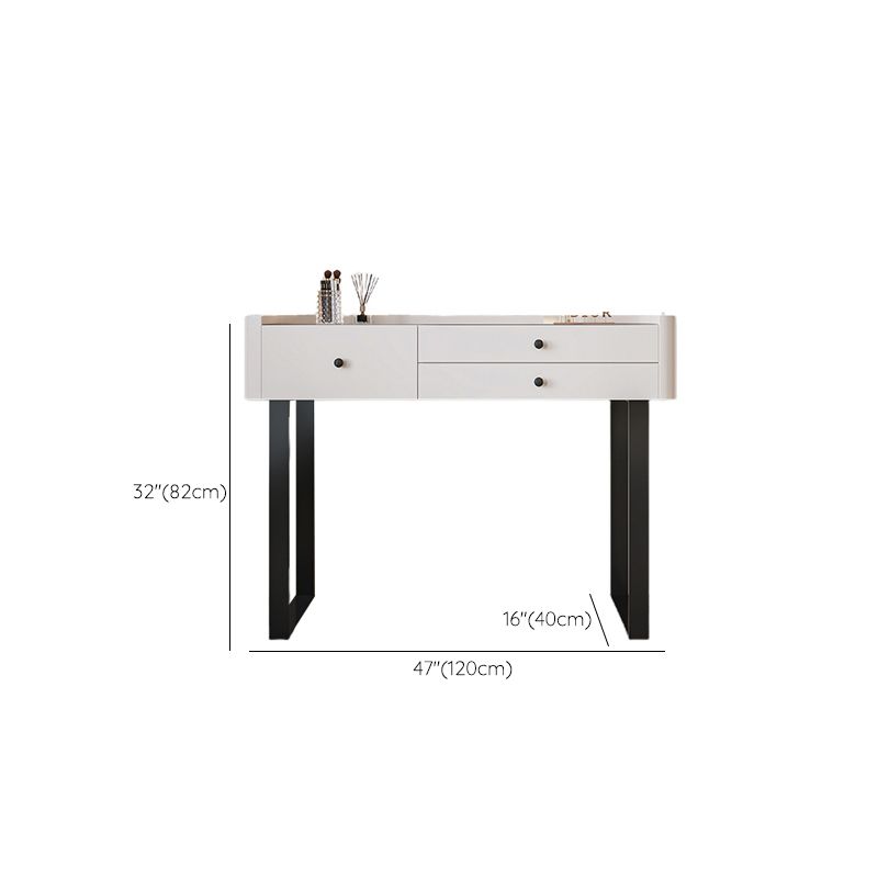 Tavolo da banco di vanità per trucco per camera da letto contemporanea tavolo da toeletta con cassetto