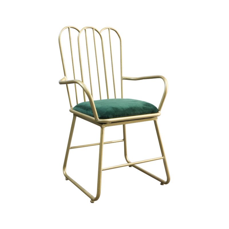 Sedie da pranzo in metallo nordico sedia a pala posteriore sedia per uso del ristorante