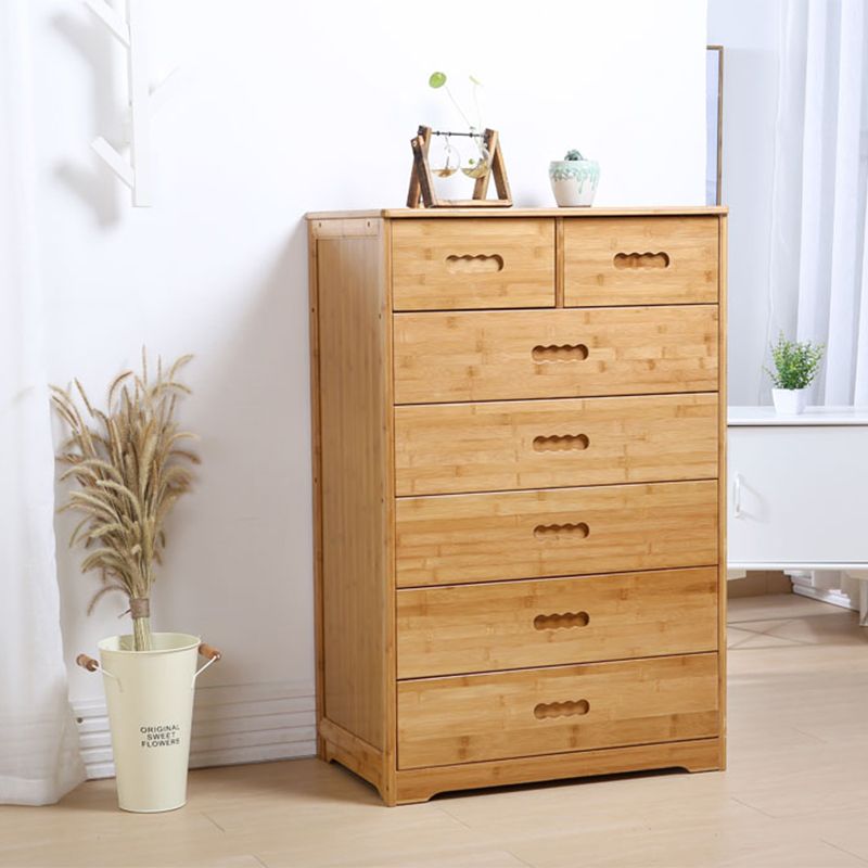 Contemporary Brown Accent Chest Rectangle Chest with Drawers