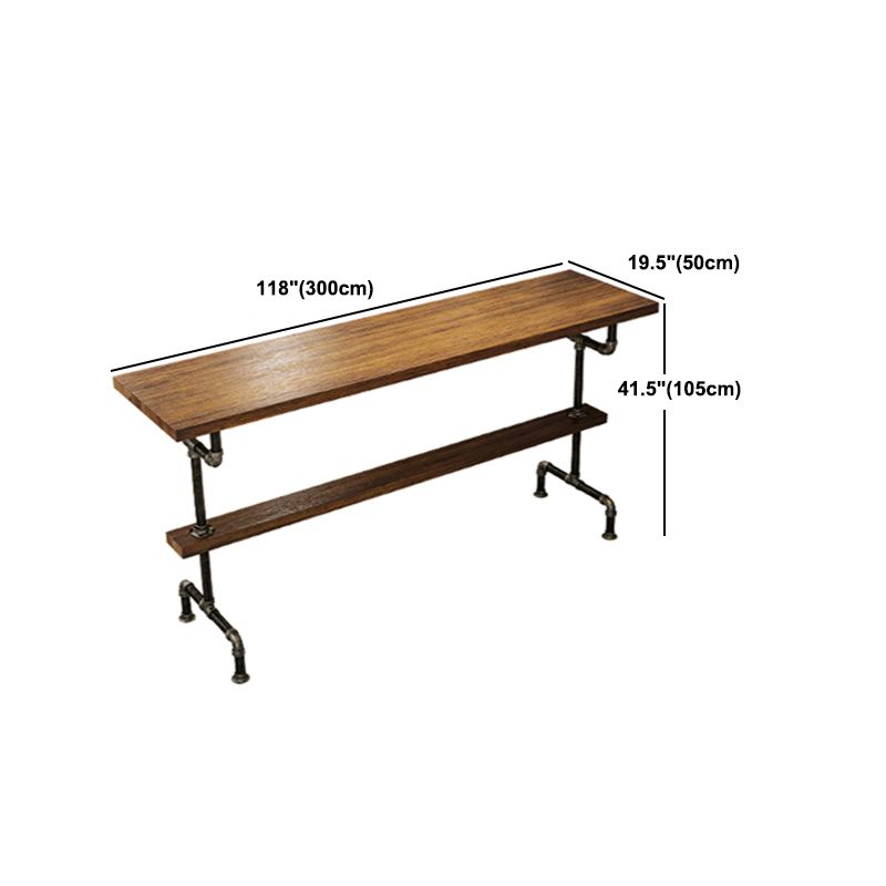 1/5/7/9 stuks industriële rechthoekige pubtafel set houten aanrechttafel met hoge ontlasting