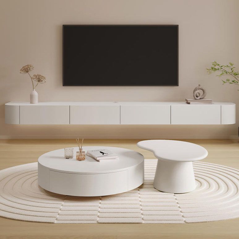 Contemporary Modern TV Console Floating Faux Wood Media Console Clearhalo 'furn' 'furn_tv_stands_entertainment_centers' 'Furniture' 'Living Room Furniture' 'TV Stands & Entertainment Centers' 'TV Stands & Media Storage Furniture' 'tv_stands_entertainment_centers' 1200x1200_0f78a24f-18b2-4c06-b3aa-1193d6f0f6a7