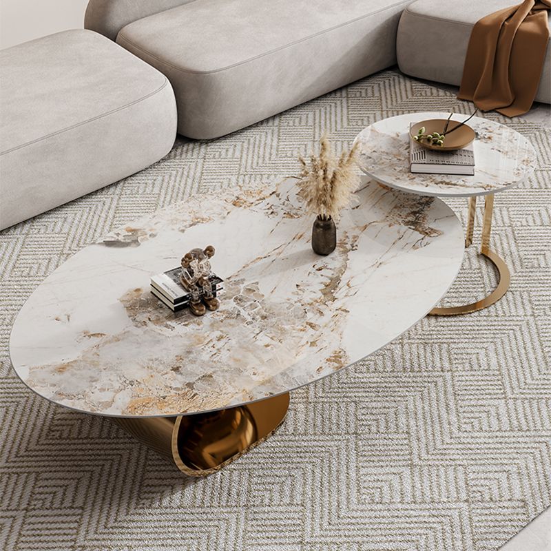 Simple Abstract Coffee Table Slate Top Geometric Coffee Coffee or End Table Clearhalo 'Coffee & Accent Tables' 'Coffee Tables' 'coffee_tables' 'furn' 'furn_coffee_tables' 'Furniture' 'Living Room Furniture' 1200x1200_0f78e253-d629-4130-aac9-c3e838dfbecb