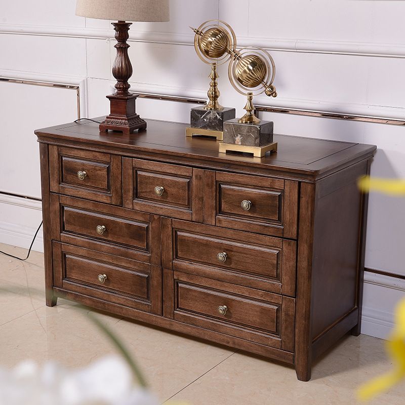 Traditional Dresser Solid Wood Storage Chest with 4/6/7 Drawers Clearhalo 'Bedroom Furniture' 'Dressers & Chests' 'dressers_chests' 'furn' 'furn_dressers_chests' 'Furniture' 1200x1200_0f7a3c45-f905-49f3-8553-f394685a9377