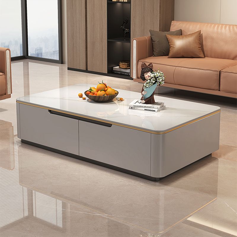 Block Slate Coffee Cocktail Table with 4 Storage Drawers Rectangle Clearhalo 'Coffee & Accent Tables' 'Coffee Tables' 'coffee_tables' 'furn' 'furn_coffee_tables' 'Furniture' 'Living Room Furniture' 1200x1200_0f7b030e-e668-45fd-b468-a4513cc35c03