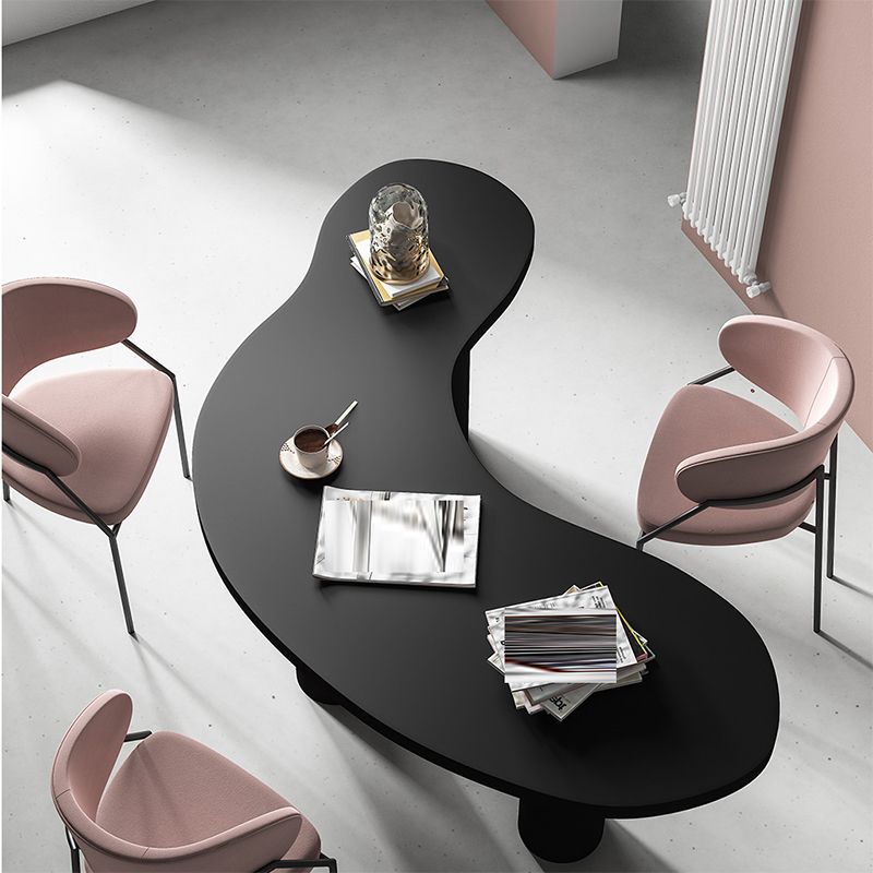 Black Writing Desk Industrial Pine and Artificial Wood Office Desk Clearhalo 'furn' 'furn_office_desk' 'Furniture' 'Office Desks' 'Office Furniture' 'office_desk' 1200x1200_0f7c24aa-17b0-44d8-9259-e6bafcffa151