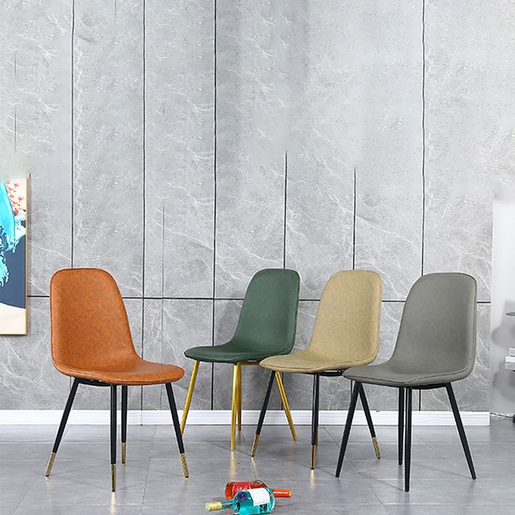 Upholstered Armless Dining Chairs Home Side Chairs with Metal Legs (Set of 2) Clearhalo ' kitchen&dining_furn' 'Dining Chairs' 'Dining Tables & Seating' 'dining_chair' 'furn' 'furn_dining_chair' 'Furniture' 'furniture_dining_chair' 'Kitchen & Dining Furniture' 'kitchen' 1200x1200_0f7dc588-c9e4-4b30-b47a-a073747cbf5c