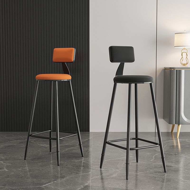 Scandinavian Matte Finish Velvet Counter Stool Footrest Home Barstool Clearhalo 'Bar Furniture' 'Bar Stools' 'bar_stools' 'furn' 'furn_bar_stools' 'Furniture' 'furniture_bar_stools' 'Kitchen & Dining Furniture' 1200x1200_0f7f61c9-57ba-4ff7-ba09-c47c76550ce6