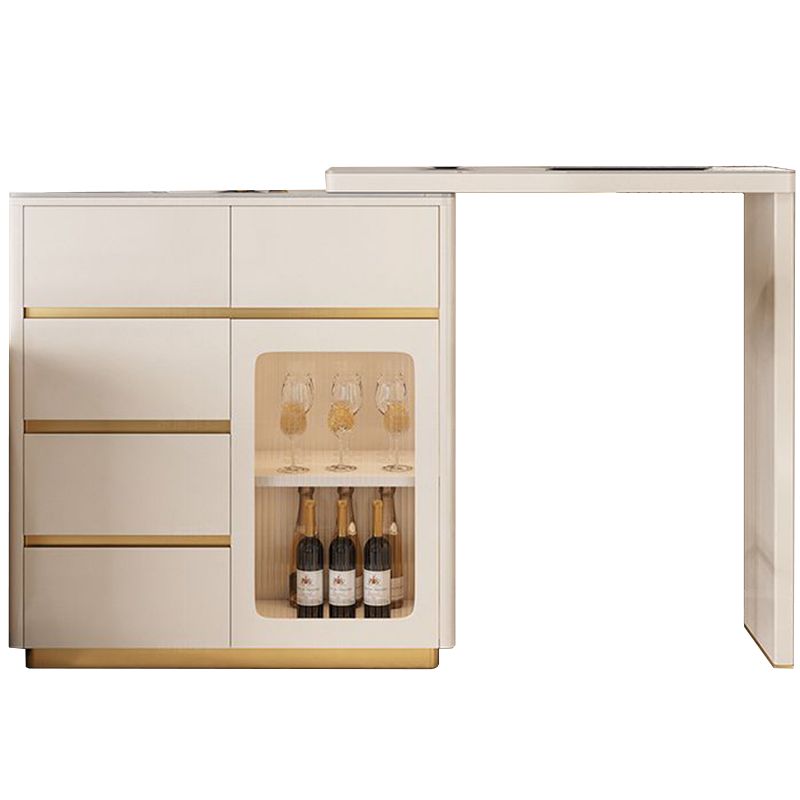 Contemporary Style Rectangle Bar Height Pub Table for Living Room Clearhalo 'Bar Furniture' 'Bar Tables' 'bar_tables' 'furn' 'furn_bar_tables' 'Furniture' 'Kitchen & Dining Furniture' 1200x1200_0f802132-de56-4a95-9eba-1d68ffc5e041