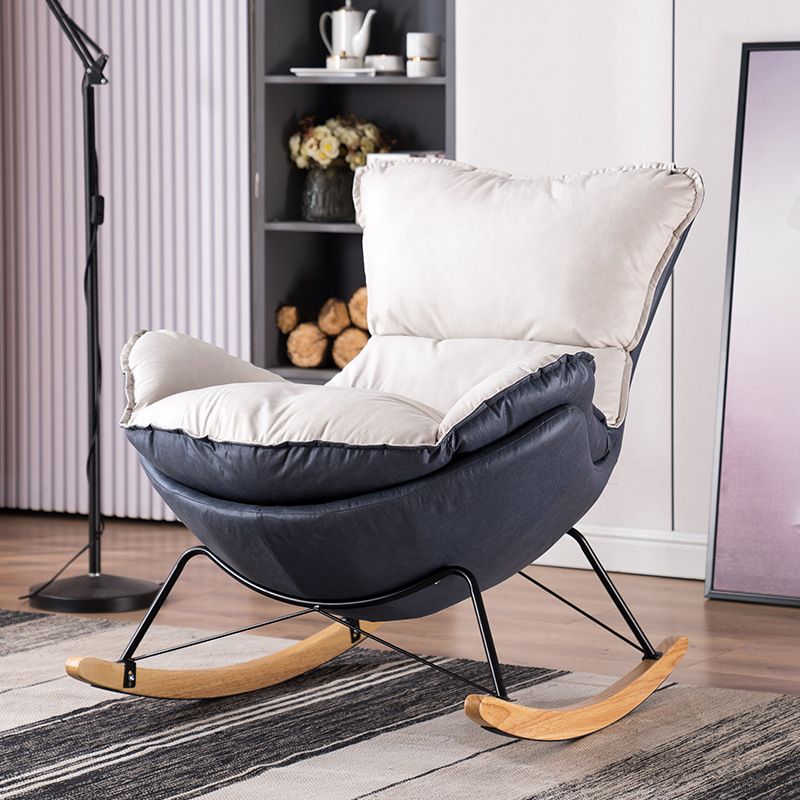 Indoor Single Rocking Chair Modern Style Lazy Rocking Chair for Bedroom